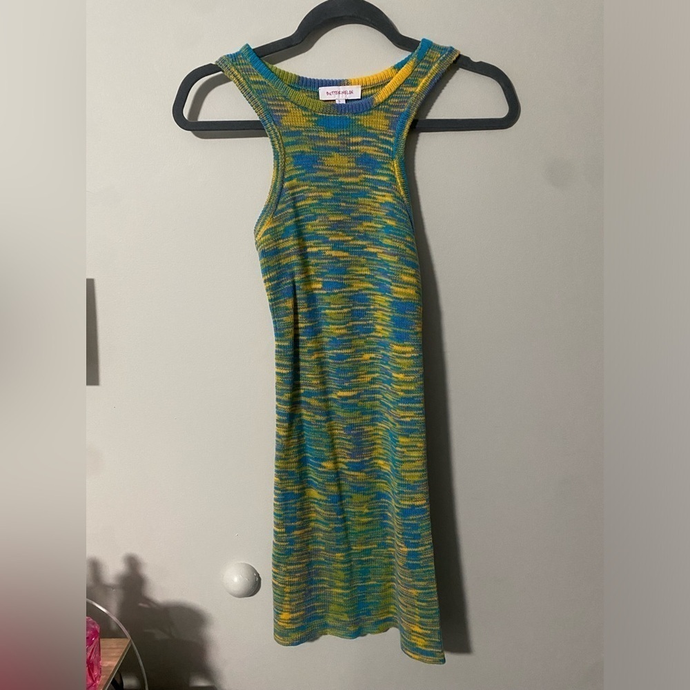 NWOT Lane 201 Buttermelon Knit Mini Dress - Picture 4 of 9